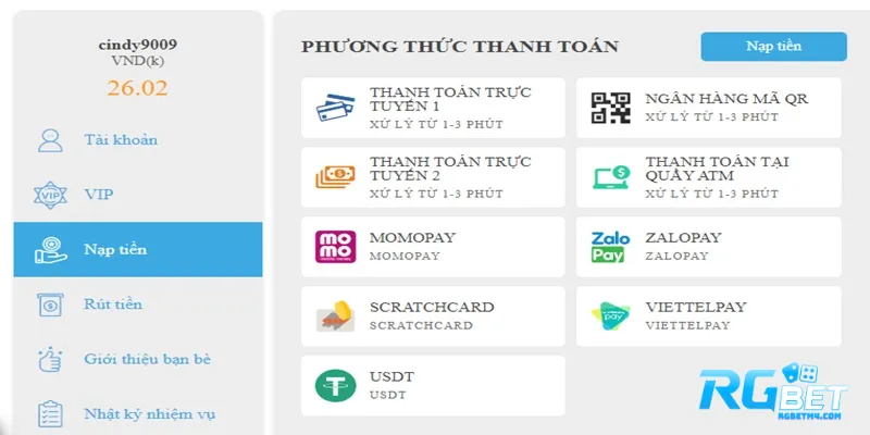 Quy Trình Và Lưu Ý Trong Quá Trình Nạp Rút Tiền RGbet Cần Nắm Rõ Một số lưu ý anh em cần nhớ khi nạp rút tiền RGbet
